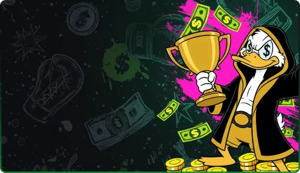 CashoBet reload bonus: eend met gouden beker